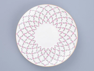 Чашка с блюдцем кофейная 165 мл форма форма Майская рисунок Розовая сетка арт. 81.13631.00.1