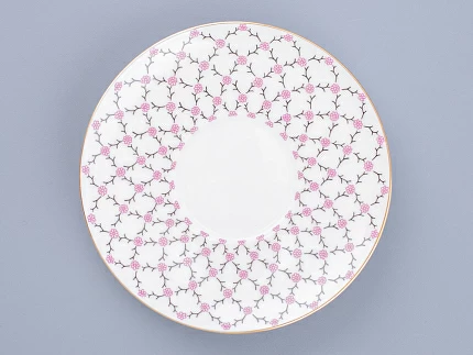 Чашка с блюдцем кофейная 165 мл форма форма Майская рисунок Розовая сетка арт. 81.13631.00.1