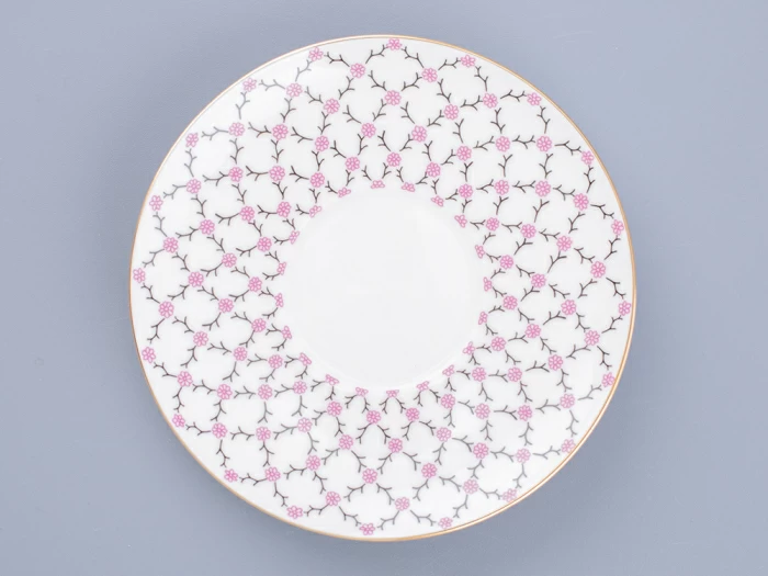 Чашка с блюдцем кофейная 165 мл форма форма Майская рисунок Розовая сетка арт. 81.13631.00.1, 