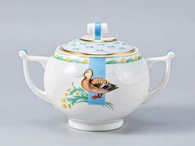 Сервиз чайный форма Кострома рисунок Уткина заводь, 6 персон 20 предметов, арт. 81.25448.00.1