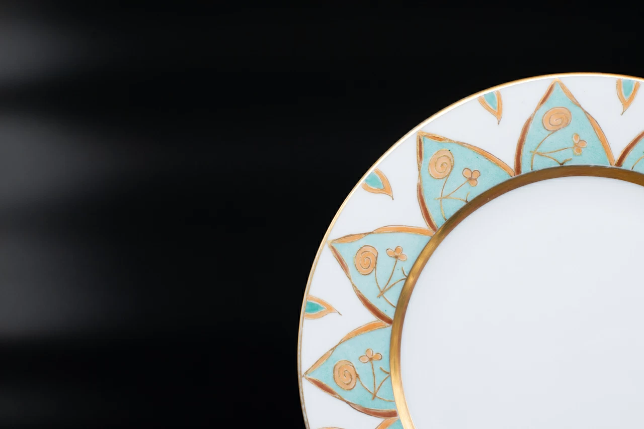 Тарелка 190 мм Рыбы. Знак Зодиака на форме Европейская, арт 60.05726.00.2,  Тарелка 190 мм Рыбы. Знак Зодиака на форме Европейская, арт 60.05726.00.2,