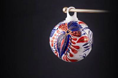 Елочная игрушка Шар, рисунок Жар-птица, арт 60.15214.00.1