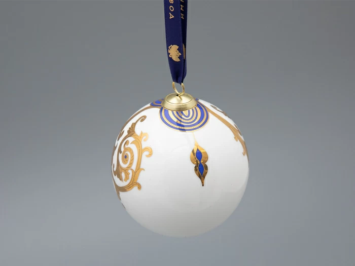 Новогодний Шар в подарочной упаковке, рисунок Рождественские узоры, арт 81.33342.00.1, 