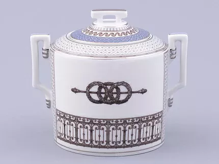 Сервиз чайный на 6 персон 21 предмет, форма Гербовая, рисунок Серебряный город, арт. 81.32583.00.1