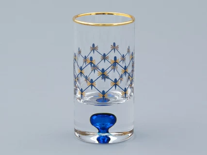 Набор из 4-х стопок для водки Кобальтовая сетка арт. 14.11006.07, 