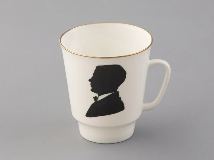 Чашка с блюдцем 165 мл форма Майская рисунок Русские писатели Булгаков, арт. 81.33387.00.1, 