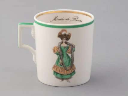 Чашка с блюдцем чайная 220 мл форма Гербовая рисунок Modes de Paris 1830 арт. 81.25415.00.1, 