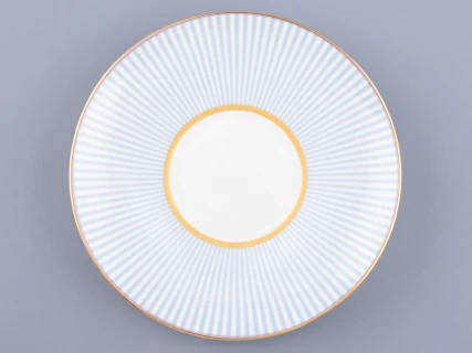 Чашка с блюдцем кофейная 155 мл.,  форма Волна, рисунок Геометрия 1 арт. 81.27007.00.1, 