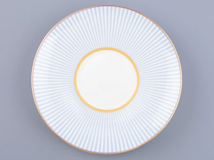 Чашка с блюдцем кофейная 155 мл.,  форма Волна, рисунок Геометрия 1 арт. 81.27007.00.1, 