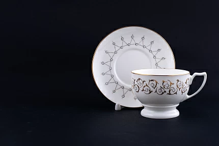 Сервиз чайный Жемчуг на форме Жемчужина, 7 предметов на 2 персоны, арт 61.20975.00.1