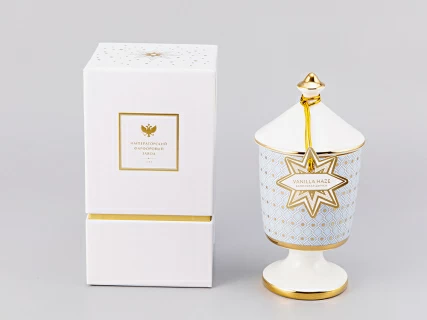 Подарочный Набор Свеча ароматическая рисунок Азур 2 аромат Ваниль Пачули арт. 81.32057.00.1, 