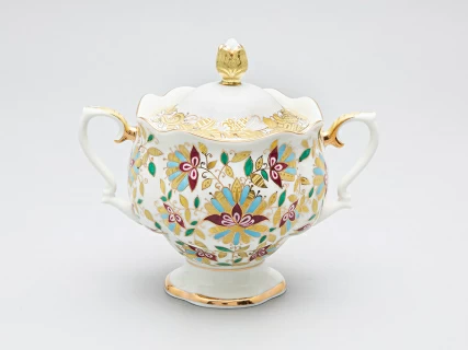 Сервиз чайный Наташа Розовые цветы, 6 персон 30 предметов арт. 81.15176.00.1, 