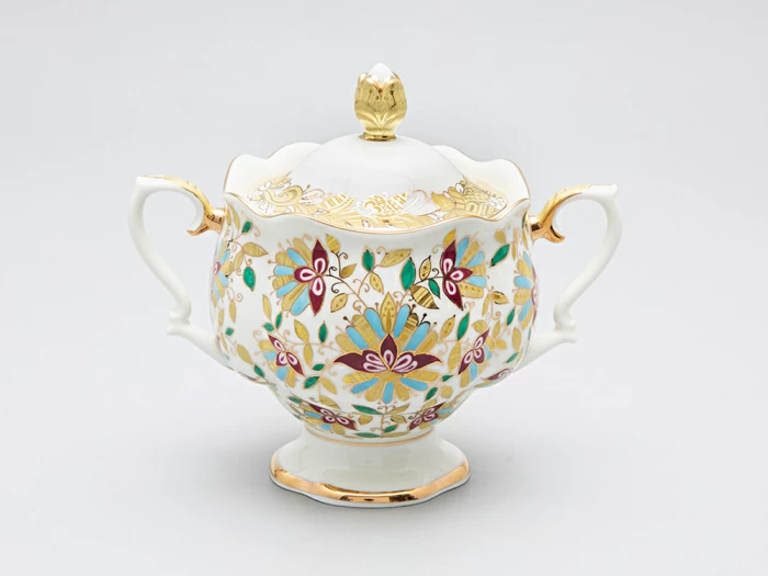 Сервиз чайный Наташа Розовые цветы, 6 персон 30 предметов арт. 81.15176.00.1, 