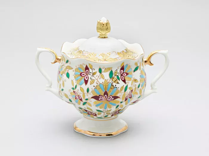 Сервиз чайный Наташа Розовые цветы, 6 персон 30 предметов арт. 81.15176.00.1, 