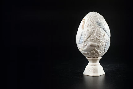 Яйцо пасхальное Птица-Сирин Белый, арт 60.05961.00.1