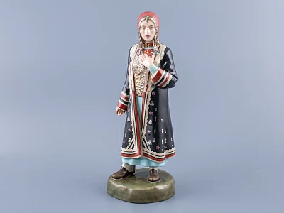 Скульптура Народности России малого размера, Башкирка, арт 82.99369.00.1