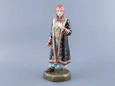 Скульптура Народности России малого размера, Башкирка, арт 82.99369.00.1