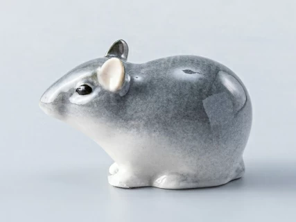 Скульптура форма Мышь малютка рисунок Серая арт. 82.61104.00.1, 