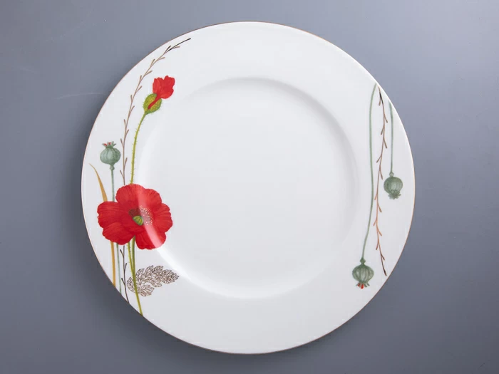 Сервиз столовый форма Премиум рисунок Маки на 6 персон 18 предметов, арт. 81.34142.00.1,  Сервиз столовый форма Премиум рисунок Маки на 6 персон 18 предметов, арт. 81.34142.00.1,