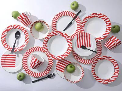 Салатник 160 мм Восточная рисунок Да и нет Красный арт. 80.44740.00.1