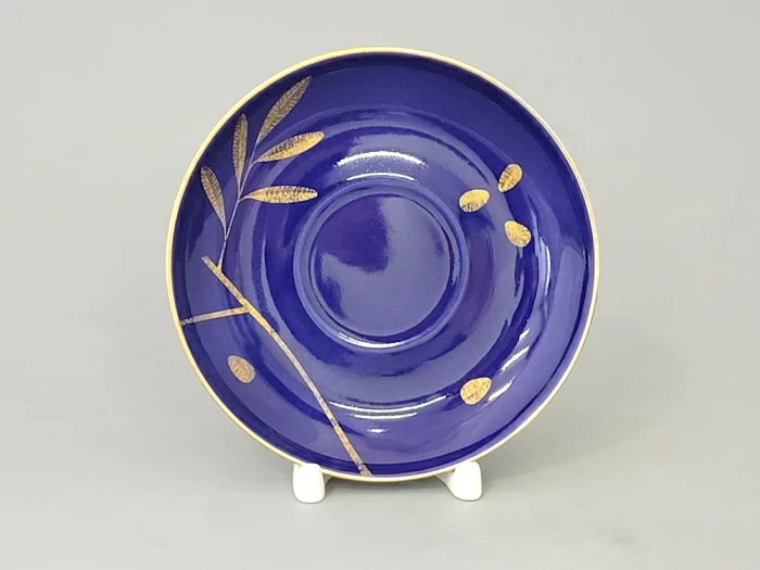 Чашка с блюдцем чайная 375 мл форма Подарочная рисунок Гранат золотой арт. 81.19177.00.1, 