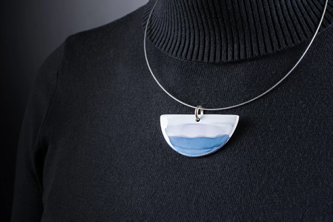 Подвеска Полукруг, рисунок Вдали, арт 60.15854.00.1, 