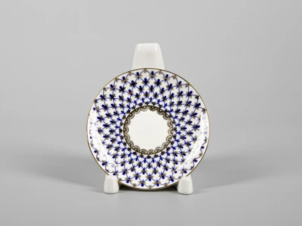 Чашка с блюдцем кофейная 80 мл форма Черный кофе рисунок Кобальтовая сетка арт. 81.14569.00.1, 