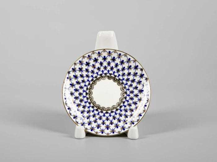 Чашка с блюдцем кофейная 80 мл форма Черный кофе рисунок Кобальтовая сетка арт. 81.14569.00.1, 