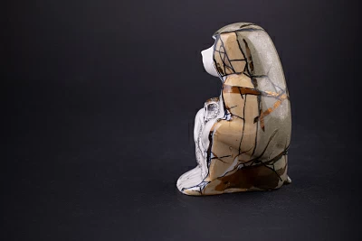 Скульптура Павиан с детенышем, рисунок Счастья в Новом году, арт 40.00979.00.1