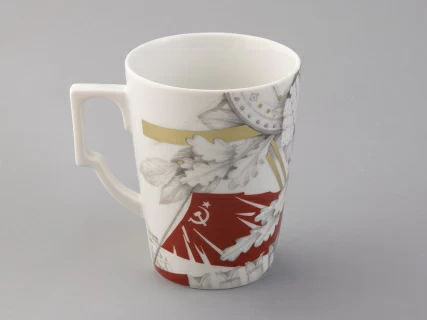 Бокал с блюдцем в подарочной упаковке, форма Гранд, рисунок Маршалы Победы. Иосиф Сталин, арт. 81.33241.00.1, 