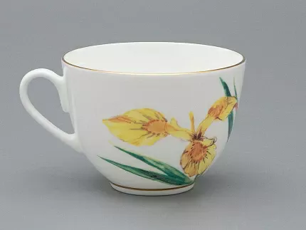 Чашка с блюдцем L’Art des Fleurs в подарочной упаковке, форма Весенняя 2, рисунок Лесной свет, арт 81.33401.00.1