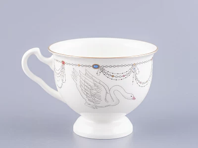 Чашка с блюдцем чайная Айседора Волшебное лебединое озеро - 1 арт. 81.26471.00.1