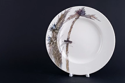 Тарелка Цветущие колючки на форме Плоская арт 60.13554.00.1
