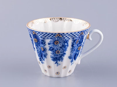 Чашка с блюдцем чайная 235 мл форма Лучистая рисунок Корзиночка арт. 81.10303.00.1