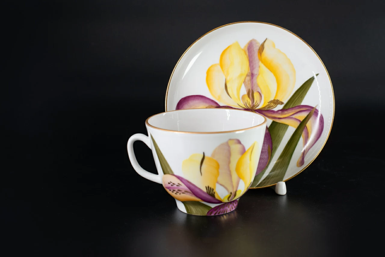 Чашка с блюдцем Солнечный день, на форме Подарочная, арт 41.00174.00.1, 