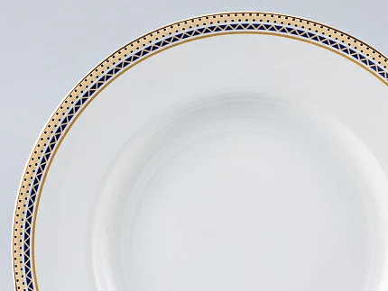 Тарелка мелкая 200 мм форма Гладкая рисунок Русский стиль, арт. 80.98813.00.1