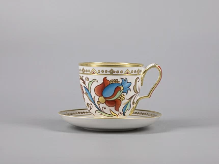 Сервиз чайный форма Александр III рисунок Русский, 6 персон 15 предметов арт. 81.30144.00.1