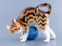 Скульптура форма Кошка с клубком рисунок Мраморный арт. 82.98336.00.1, Скульптура форма Кошка с клубком рисунок Мраморный арт. 82.98336.00.1,