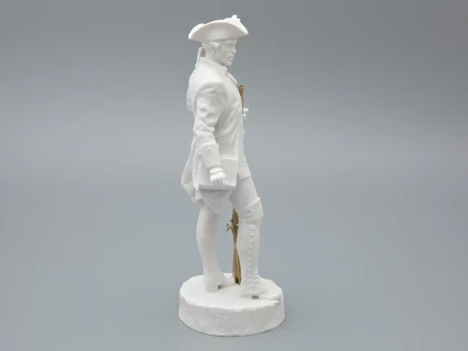 Скульптура Мушкетер эпохи Елизаветы Петровны, в подарочной упаковке, рисунок Белый бисквит, арт 81.31944.00.1, 