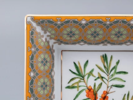 Подставка для мелочей в подарочной упаковке форма Квадратная рисунок Облепиха сибирская, арт. 81.33951.00.1, 