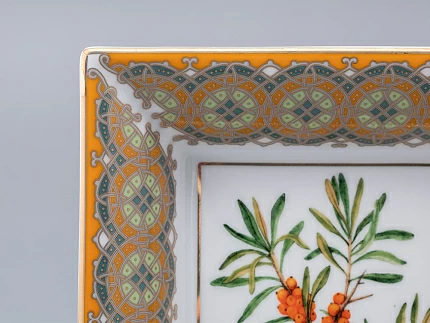 Подставка для мелочей в подарочной упаковке форма Квадратная рисунок Облепиха сибирская, арт. 81.33951.00.1