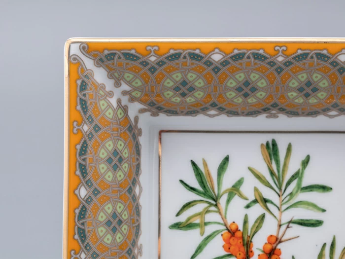 Подставка для мелочей в подарочной упаковке форма Квадратная рисунок Облепиха сибирская, арт. 81.33951.00.1, 