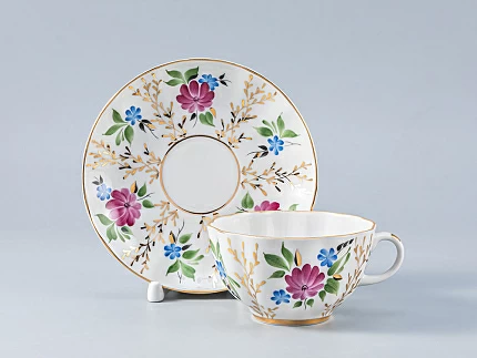 Сервиз чайный Тюльпан Золотые травки, 6 персон 14 предметов, арт. 81.20940.00.1