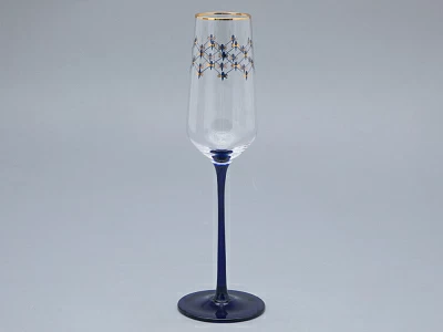 Набор (4 бокала для шампанского) 200 мл, Кобальтовая сетка арт. 14.11005.07