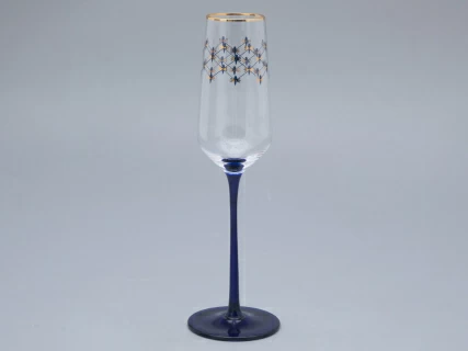 Набор (4 бокала для шампанского) 200 мл, Кобальтовая сетка арт. 14.11005.07, 