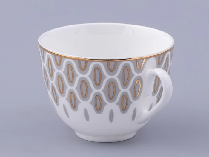 Чашка с блюдцем чайная форма Весенняя 2 рисунок Саламандра Грей, арт. 81.31631.00.1, 