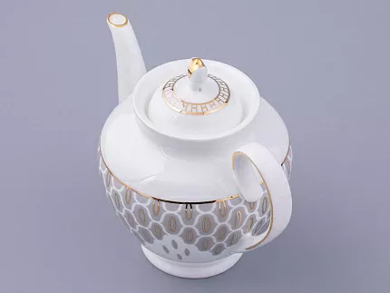 Сервиз чайный на 6 персон 14 предметов форма Весенняя 2 рисунок Саламандра Грей, арт. 81.31630.00.1