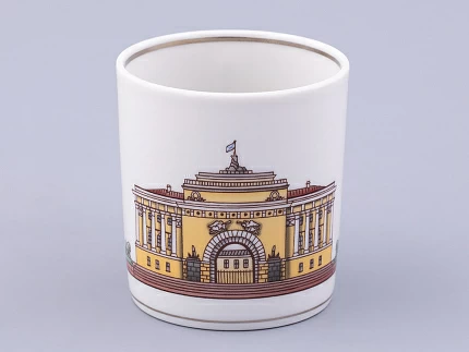 Чашка с блюдцем чайная, форма Гербовая, рисунок Серебряный город 1, арт. 81.32584.00.1 Чашка с блюдцем чайная, форма Гербовая, рисунок Серебряный город 1, арт. 81.32584.00.1