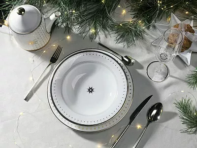 Салатник 195 мм форма Восточная рисунок Азур золотой, артикул 80.49794.00.1