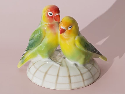 Скульптура форма Неразлучники, рисунок Тропические, арт. 82.47415.00.1 Скульптура форма Неразлучники, рисунок Тропические, арт. 82.47415.00.1